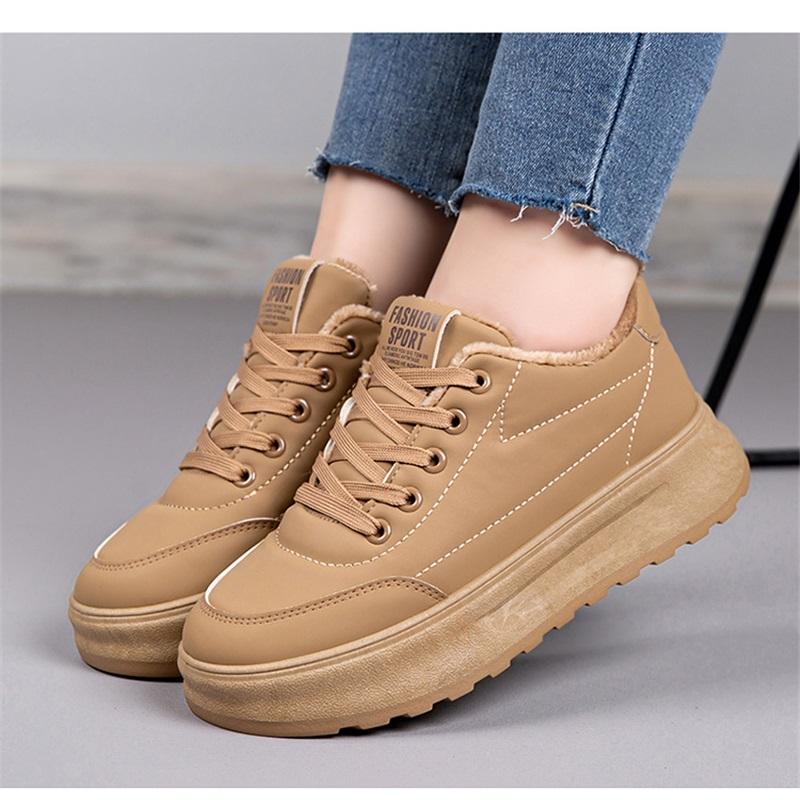 Women's Winter Plush Thick Warm And Non Slip Casual Cotton Shoes