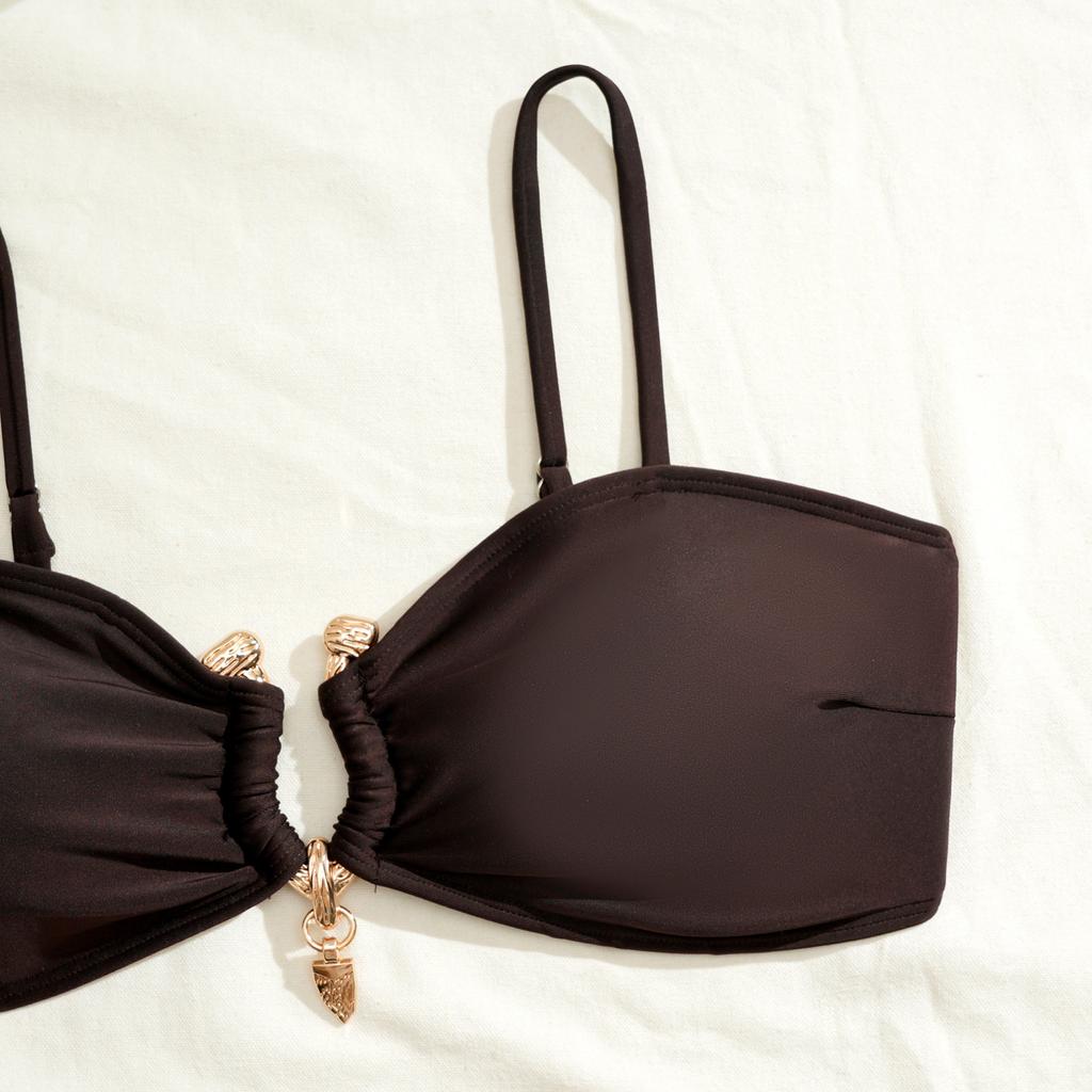 Damen Split Dreiteiliger Bikini Badeanzug Sport Badeanzug