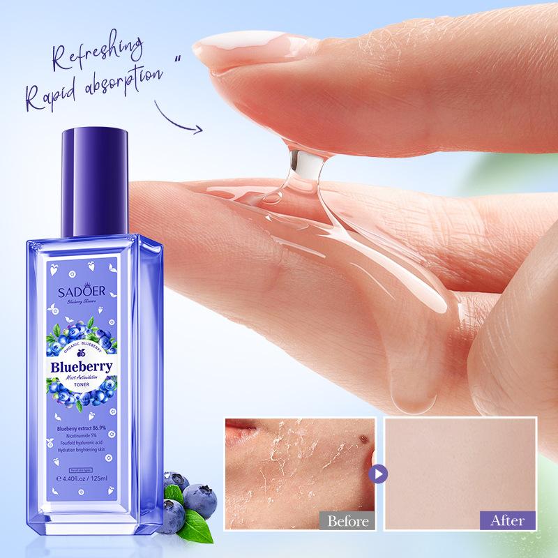 Blueberry Hyaluronic Acid Toner 125mSADOER Moisturizing Antioxidant Moisturizing Water