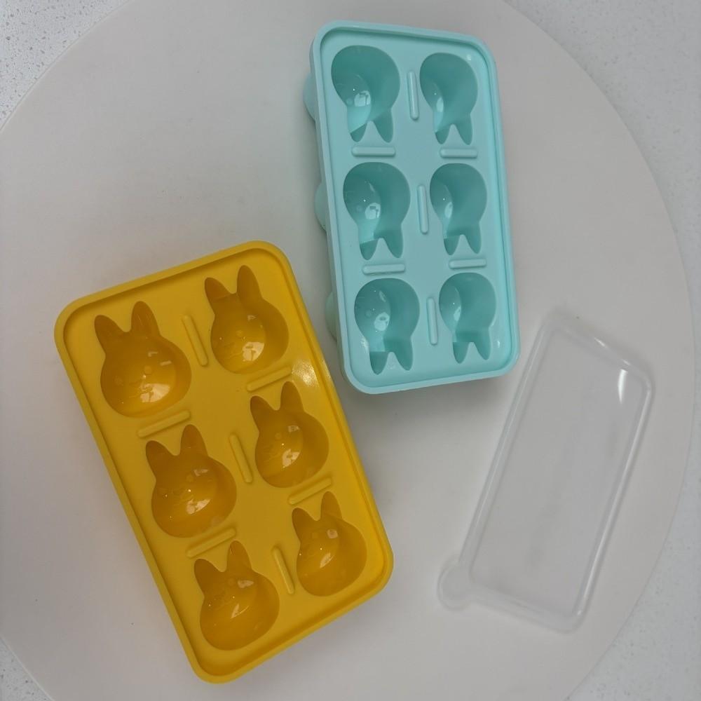 Food Grade Ice Ball Mold Flexible Rabbit Ice Cube Tray 3D Shape Animal Ice Cube  for Freezer