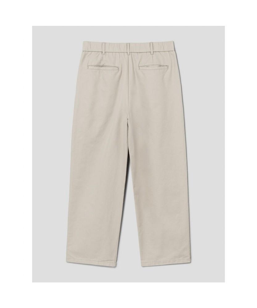 8seconds Cotton Wide Fit Half-Banding Pants Ivory