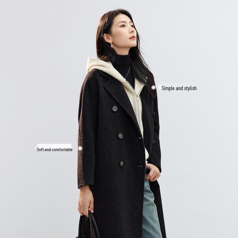 HSTYLE Premium Double-Faced Wool Belted Coat