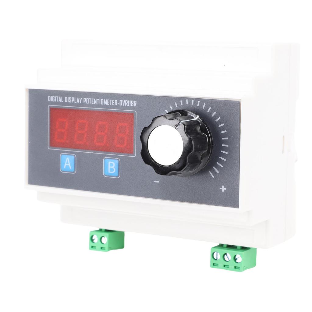 Digital Display Potentiometer 10K Ohm  2W 4 Digit Display Rail Mount Programmable Potentiometer for Speed Controller