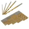 50Pcs 1/1.5/2/2.5/3mm Twist Drill Set Anti-rust Wear Protection High Speed Steel Titanium Coated Drill Bit Landin Drill Bit Set