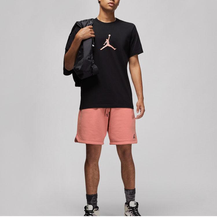 Jordan Sport DNA Solid Logo And Numbers Crew Neck Short Sleeve T-Shirt Men Tops Black DO8899-010