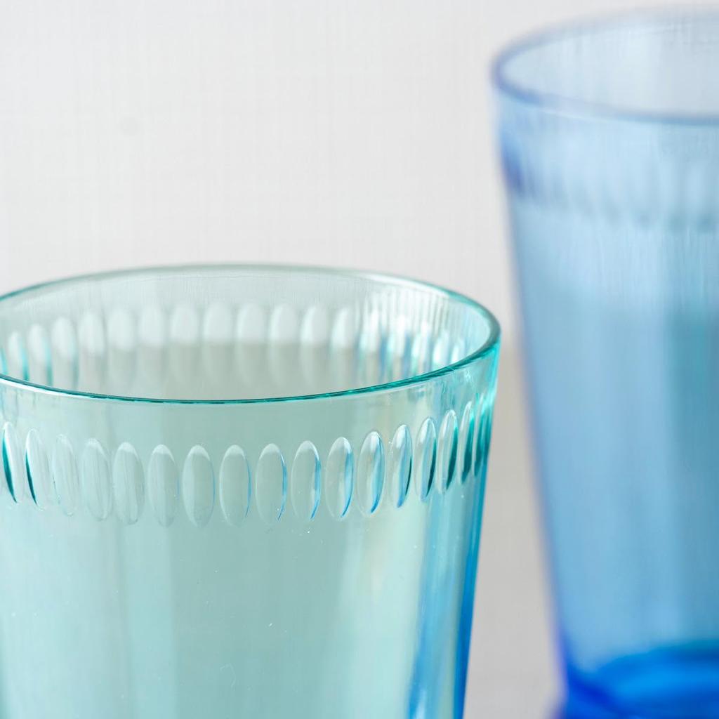 TarHong Scallop Tumbler Set of 6 280ml Assorted Cups Unbreakable Tritan Plastic Dishwasher Safe Stylish Cute Lightweight Outdoor Camping KD24092185