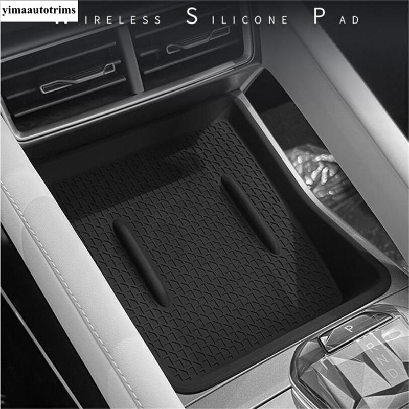 Car Phone Wireless Fast Charging Charger Non-slip Pad Silica Gel Interior Accessories Fit For BYD Yuan Pro Yuan UP EV 2024 2025