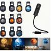 LED Planet Projector with 6 Interchangeable Patterns | 360-Degree Rotation, USB Powered, Suitable for Room Decor, Photography Backgrounds