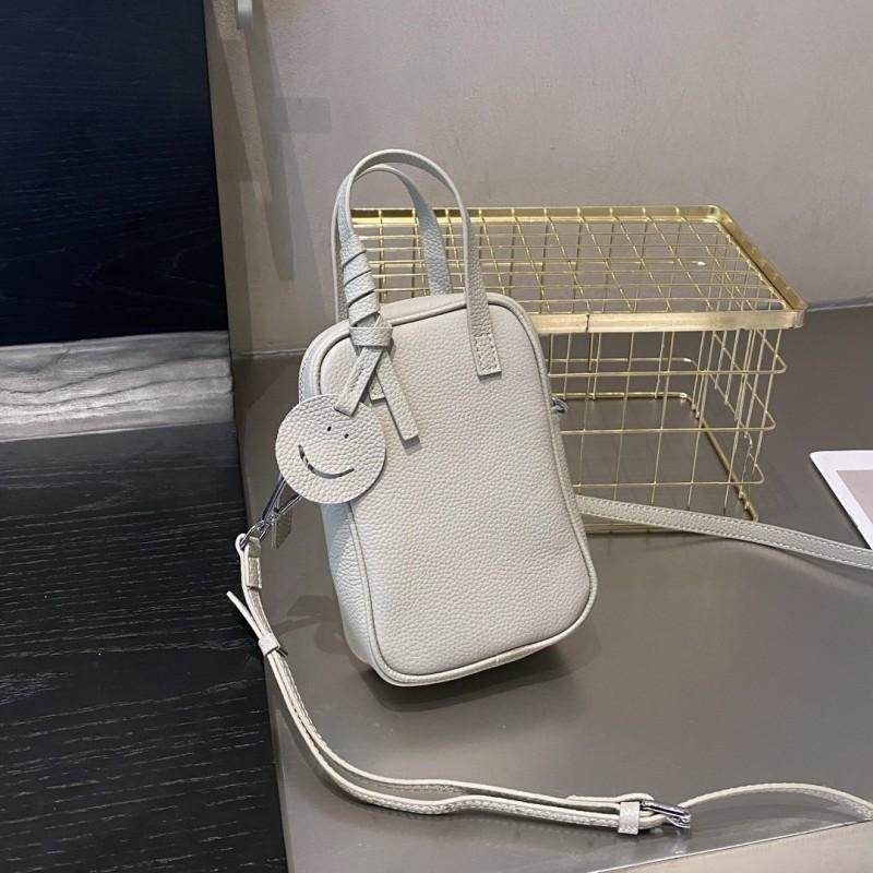 

Fashionable High-value Bag Simple Retro Crossbody Large Capacity Mobile Phone Commuting Women s серый белый