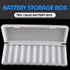 Portable PP Container 10X18650 18650 Battery Cover Battery Holder Storage Box Hard Case