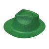 Glittering Powder Cowboy Hat Hiphop Sparkling Plastic Disco Fedora Cap for Party Costume Dancers Rapper Mardi Gras