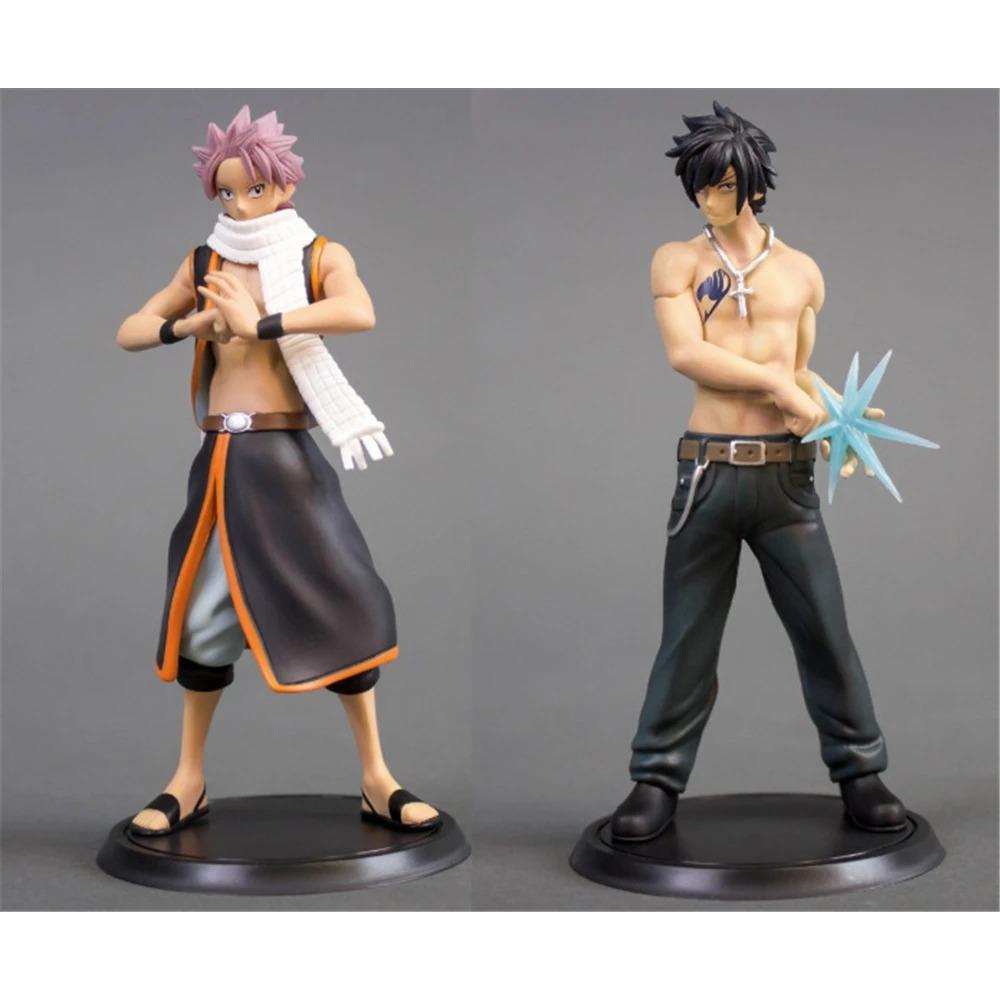 Anime Fairy Tail Lucy Heartfilia Gray Fullbuster Erza Scarlet Etherious Natsu Dragneel PVC Action Figures Statue Model Toys Doll