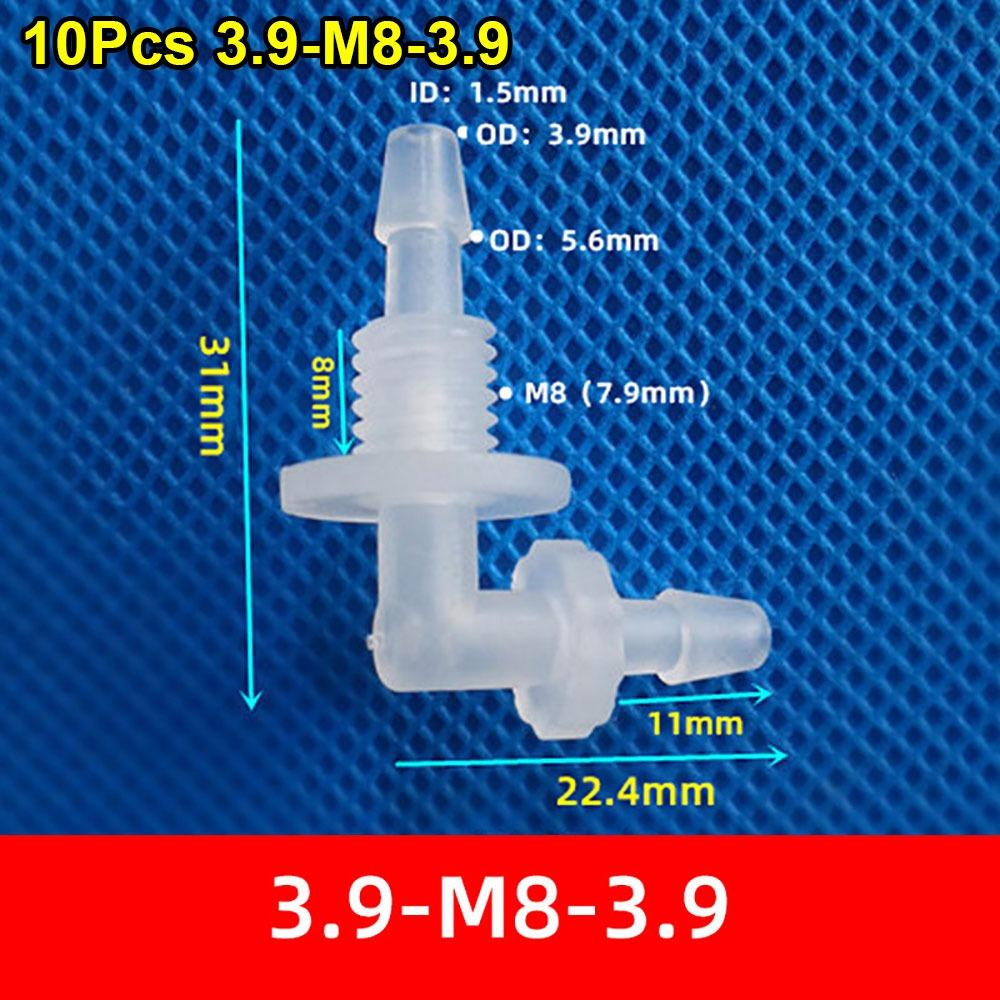 10Pcs M6-G1/2 To 2.4-11.1mm Water Hose Joint for Aquarium Fish Tank Fittings