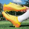 New Men Football Boots Cleats Long Spikes Outdoor Sport Soccer Shoes Adult Training Boys Non Slip Breathable Match Comfortable