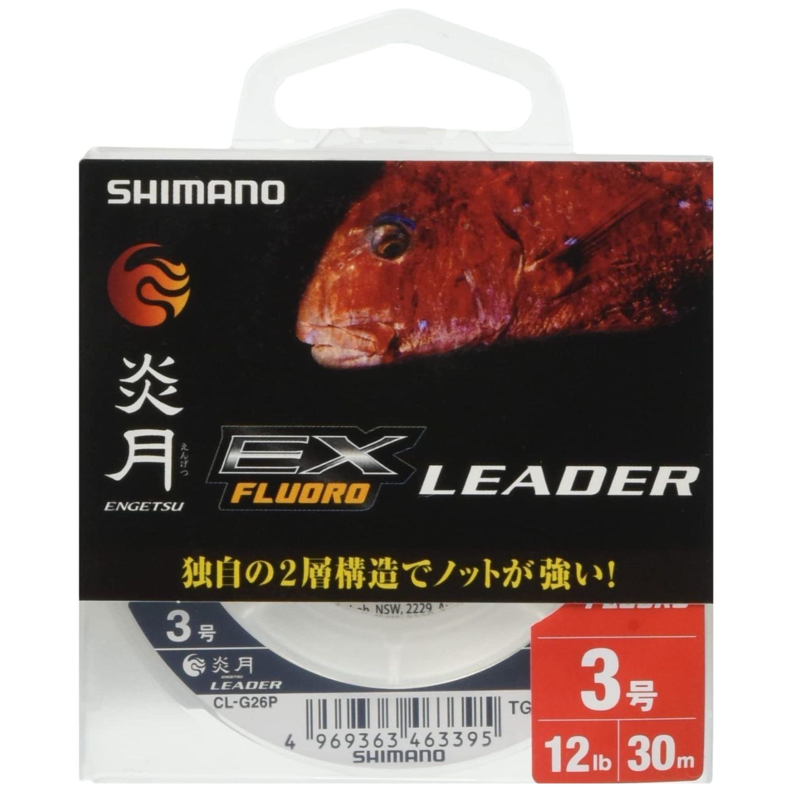 Used [New Product] CL-G26P Clear 30m Size 2.5~6.0 Fluorocarbon Fishing Line EX Red Sea Bream Enugetsu Shock Leader SHIMANO