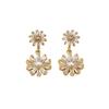 Light luxury style super flash ins style advanced sense zircon exquisite versatile simple temperament earrings earrings women