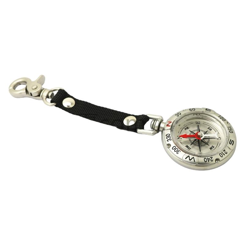 Outdoor Camping Pocket Compasses Zincs Alloy Pocket Compasses With Lanyard Keychain Navigation Tool Climbing Equipment