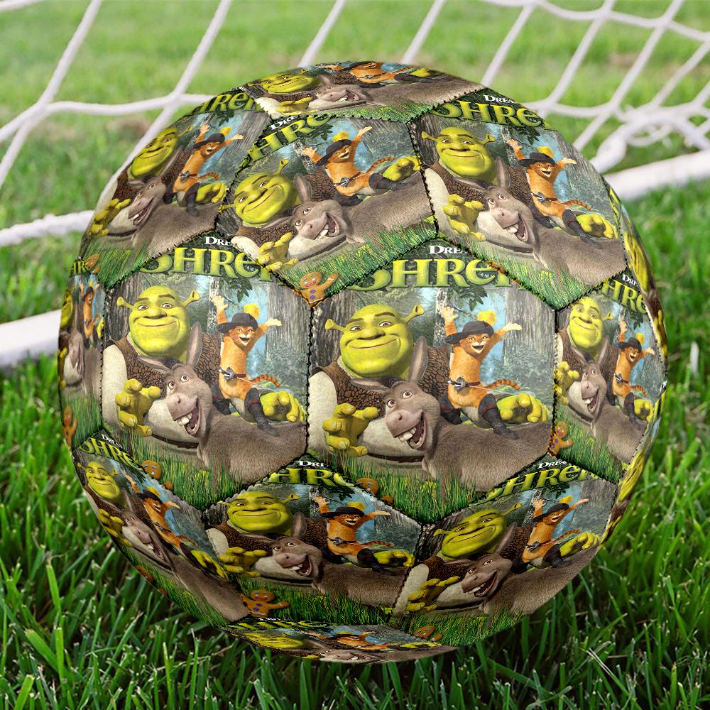 Shrek Theme Size 5 Soccer Ball, Suitable for Both Indoor and Outdoor Matches, a Gift Suitable for Everyone.