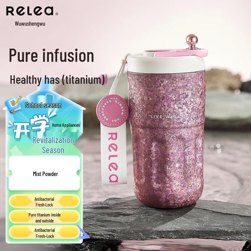 Pure Titanium Smart Temperature Display Insulated Coffee & Water Cup