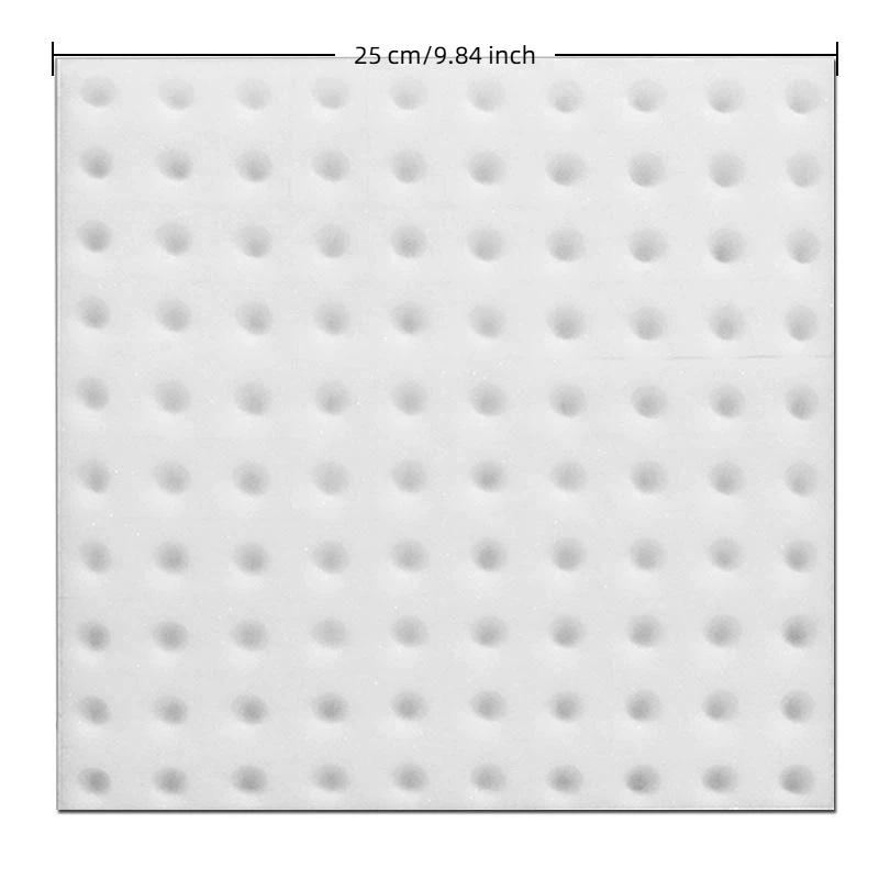 Hydroponic Seed Starter Sponges 100Pcs High Absorbent Soilless Culture Sponges for Greenhouse Hydroponic Planting Tools белый