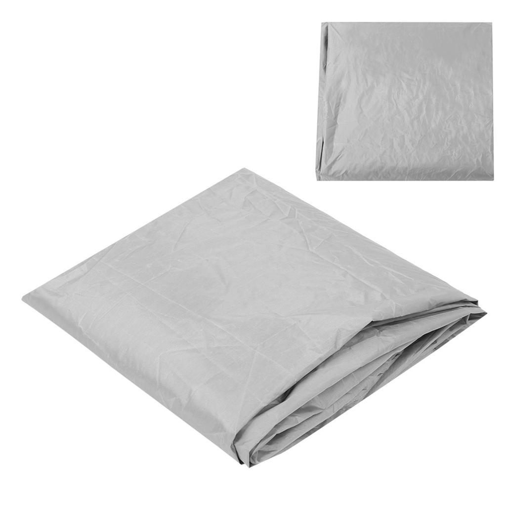 Outdoor Waterproof Dustproof Square Shaped Hot Spring Bathtub Cover Protector 220x220x30cm Gray