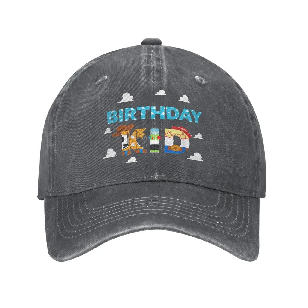 Clouds Birthday Kid Unisex Baseball Caps  Distressed Washed Caps Hat Vintage Outdoor Summer Unstructured Soft Sun Cap