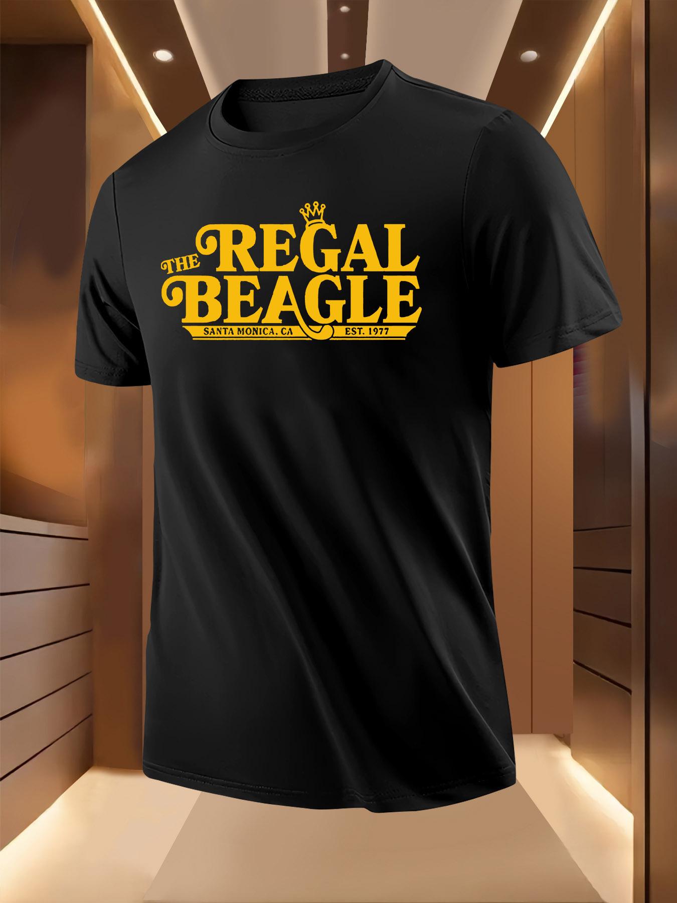 Short Sleeve Tshirt with Royal Beagle Graphic Print XXXL