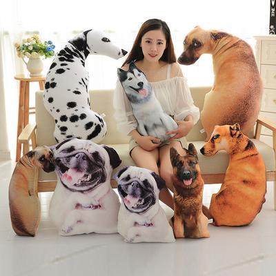 3d Simulated Dog Pillow Animal Doll Creative Doll Cute Sleeping Doll Husky Plush Toy