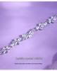 Exquisite S925 Sterling Silver Violet Bracelet for Women - Elegant Design, Perfect Gift for Best Friend or Girlfriend’s Birthday