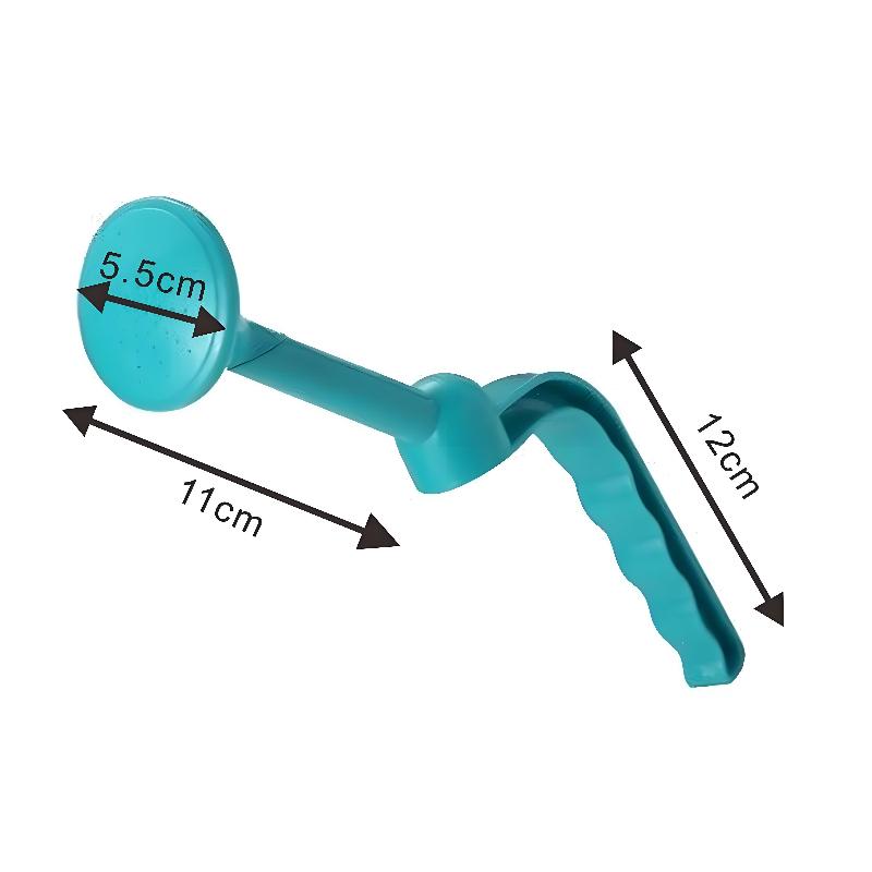 Long-spouted Watering Can with Spray Nozzle Multi-function Device for Plant Nurturing синий