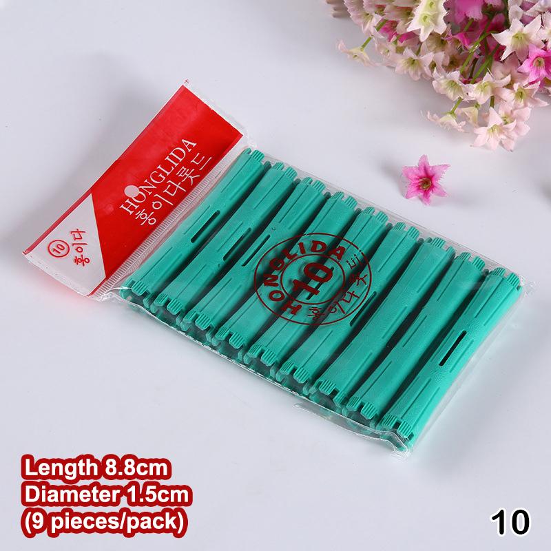 6/9Pcs Hair Perm Rods Cold Wave Perming Rods Heatless Non-Slip Hollow Design Hair Rollers Diy Curlers Barber Shop Hair Styling