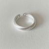 Xiaohongshu S925 Sterling Silver Women's Luxury Ring - Niche Design, Non-Fade Index Finger Fashion.