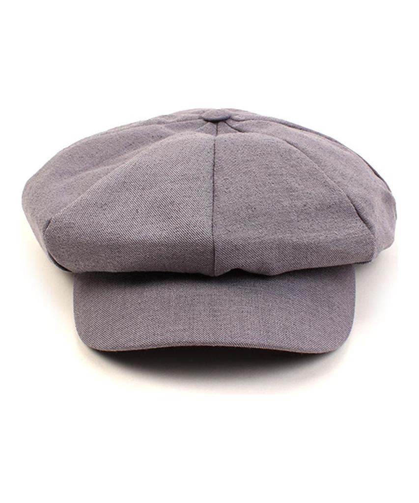 Yunibeosyeolkemiseuteuli Cool Gray Linen Newsboy Cap