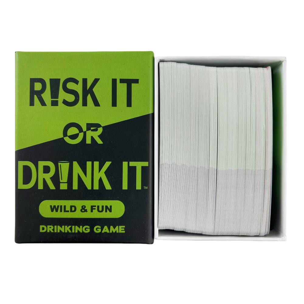 Risk It Or Drink It Fun Party Game For College Card Game Drinking Board Deck Pregame Night Hilarious Dares Couple Connect