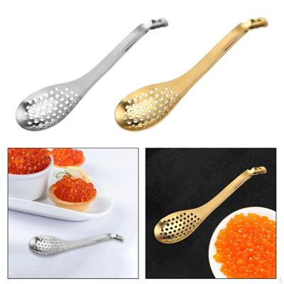 2pcs Spherification Spoon Stainless Small Slotted Spoons