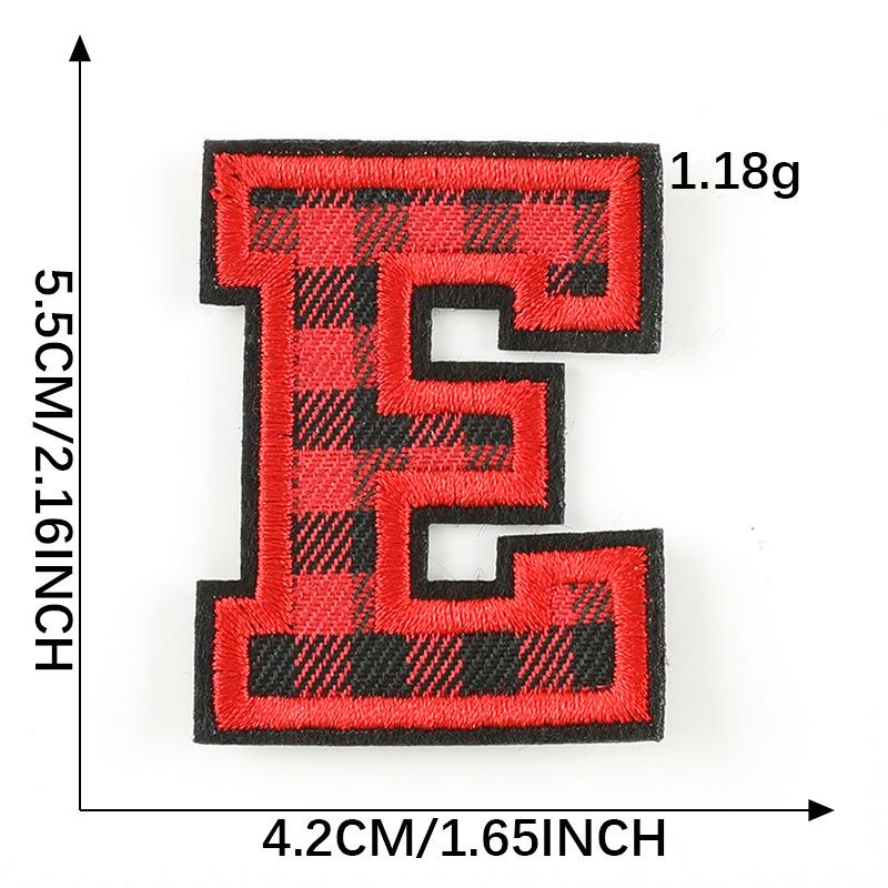 Computer Embroidery Label Cloth Embroidery English Alphabet Embroidery Badge Sticker Clothing Accessories Hat Accessories Patch Cloth Sticker
