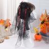 Breathable Halloween Hairpin Comfortable Hair Accessories Portable Gothic Head Veil  Outfits