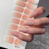 Autocollants pour ongles ne pouvant pas être durs sous la lumière UV Autocollants pour ongles de couleur dégradée Autocollants pour ongles imperméables à floraison simple