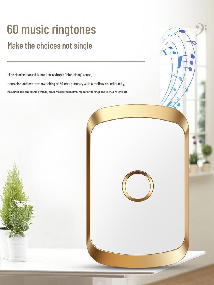 Wireless Waterproof Doorbell with Ultra-Long Range and Smart Elderly Call Button