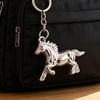 Keychain Pendant Zinc Alloy Texture Horse Charm Lightweight Portable Key Chain Backpack Bag Accessory