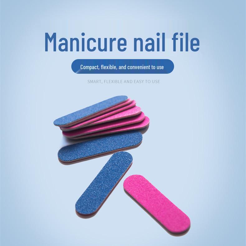 Double-Sided Coarse Grit Nail Shaping Tool - Mini Buffing and Sanding Strip for Manicure