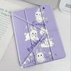 Purple And White Little Rabbit Tablet Case For iPad Mini 6 7 Air 4 5 M3 M2 1 2 M4 11inch Pro 2025 Pro 11th 10th 9th 8th 7th