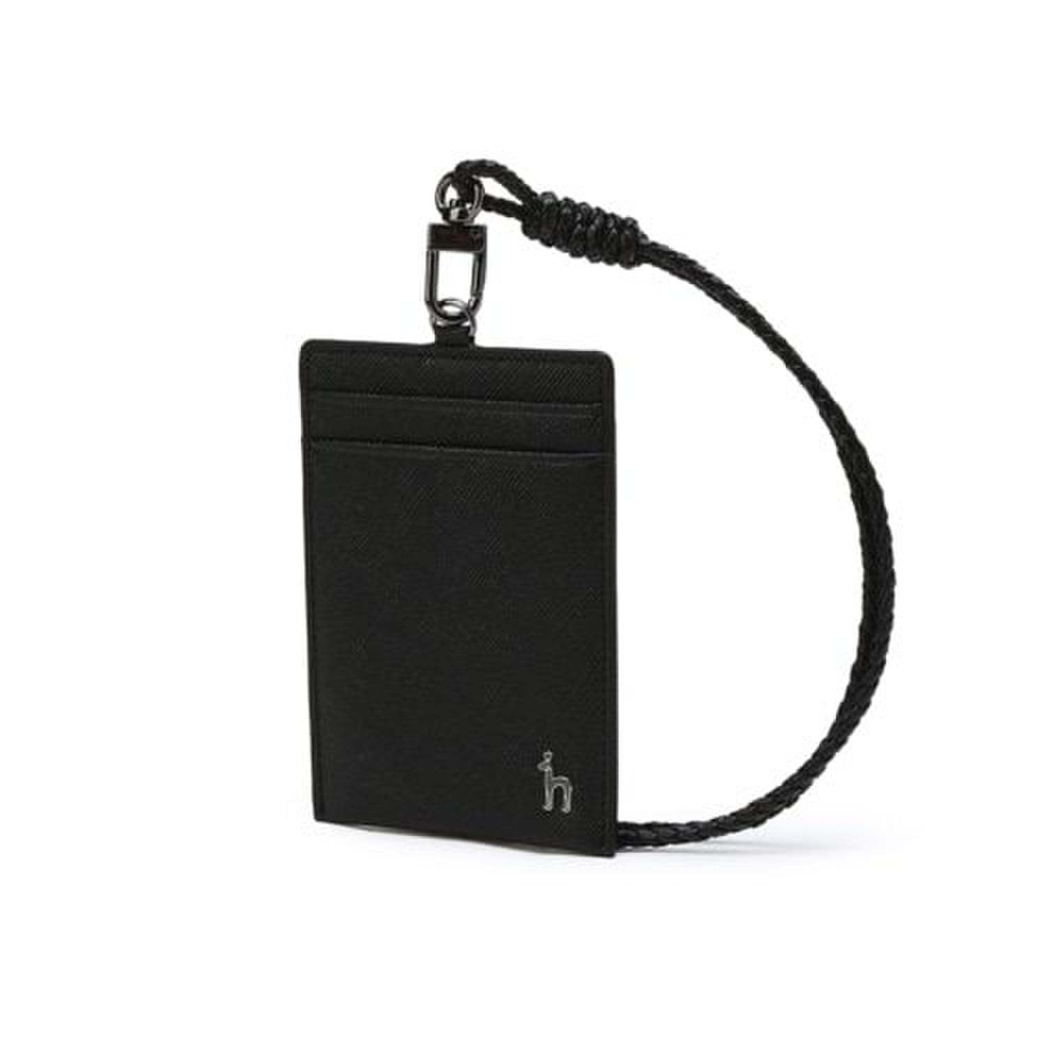 [HAZZYS] Hazzys Black Solid Necklace Card Holder HJHO6E605BK