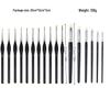 6-Piece Art Brush Set for Acrylic, Oil, Watercolor & Pottery Painting