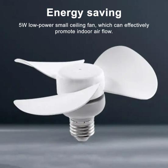 Mini Fan Fan Circulation Low Noise Silent Air 5W E27 Ceiling Energy Saving Ventilation Indoor Cooling