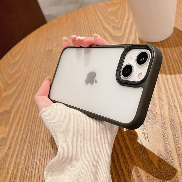 Shockproof Matte Transparent Case For Iphone 13 12 11 Pro Max X Xr Xs Soft Silicone Armor Bumper Back Cover For Iphone 13pro Max