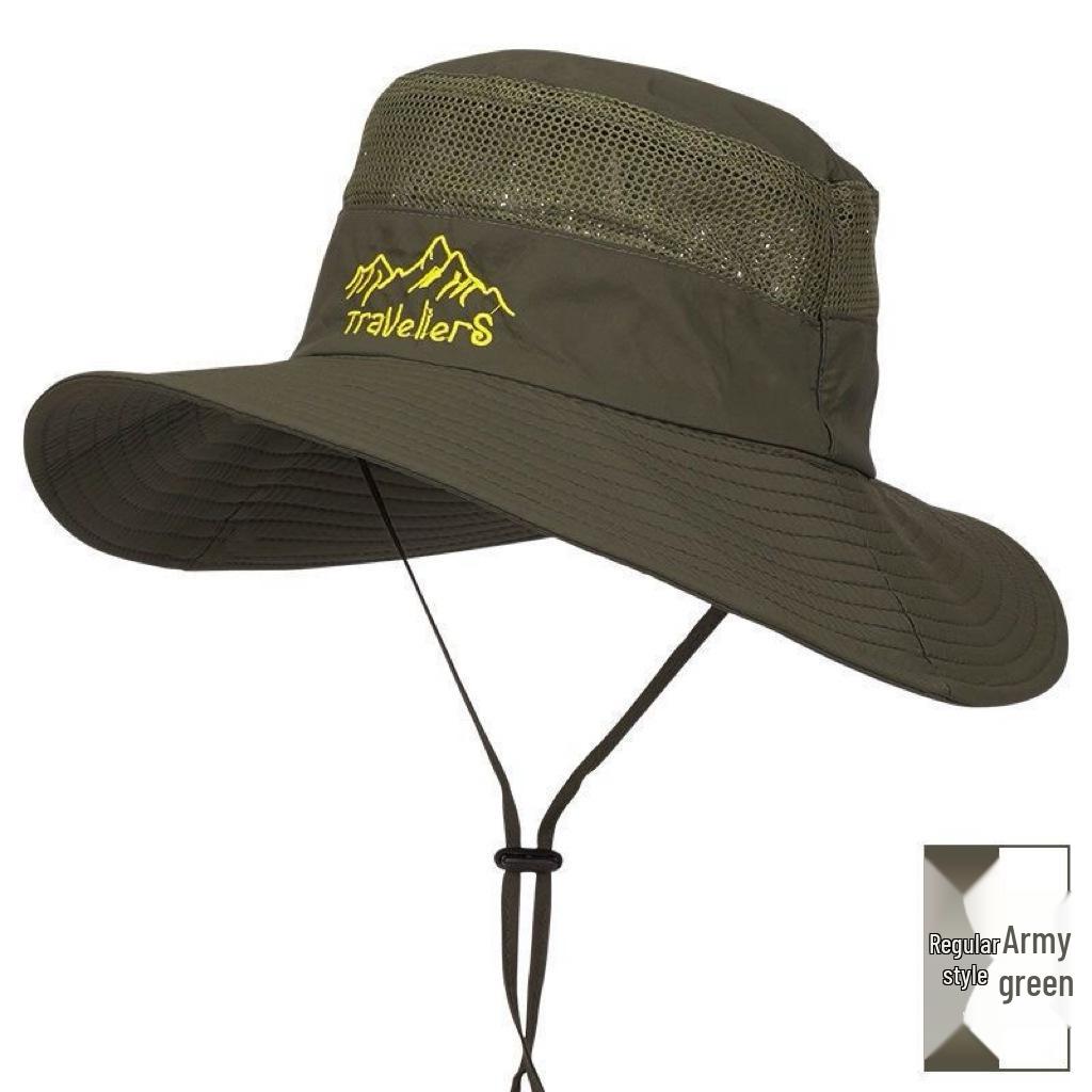 Men's Quick-Dry UV Protection Fishing Hat with Face and Neck Shield