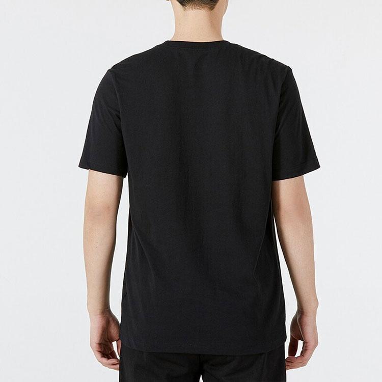 Men's Nike Cartoon Printing Cozy Round Neck Casual Short Sleeve Black T-Shirt DN3004-010