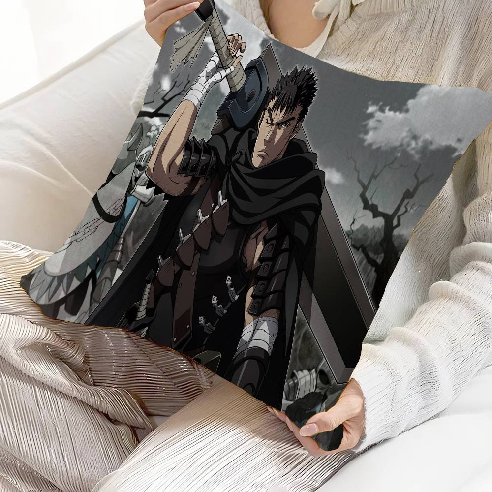 Berserk Guts Hot Anime Pillow Anime Pillow Sofa Bed Head Pillow Cover Cushion Cover 45x45 Cm Fashion