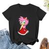 Amy Rose T-Shirt Tees Plus Size Tops Aesthetic Clothing Cute Tops Rock And Roll T Shirts For Women